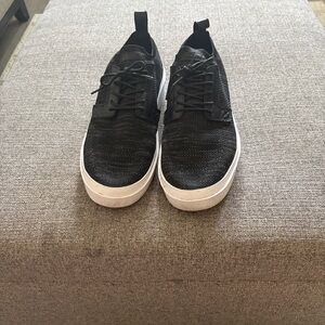 BYLT Basics Black Knit Slip-On Sneakers with White Sole